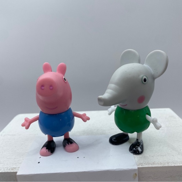 Peppa Pig Edmond Elephant 2" Action Figure Toy Jazwares 2003 Cake Topper - Picture 1 of 8